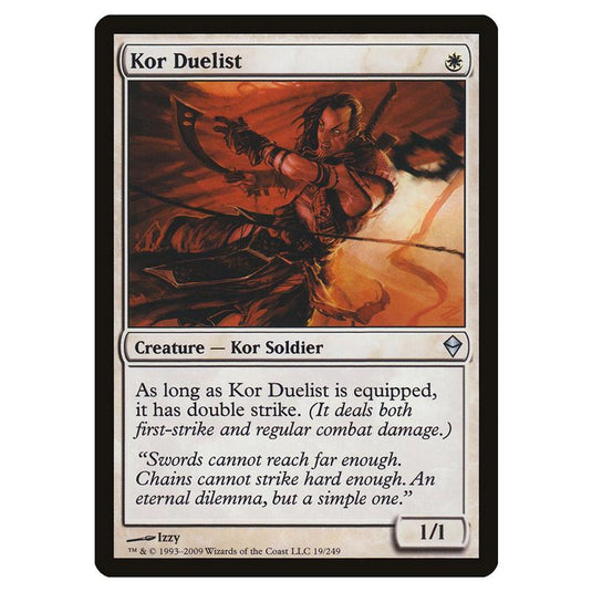 Magic The Gathering - Zendikar - Kor Duelist - 19/249