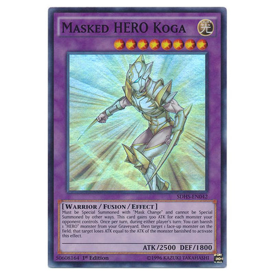 Yu-Gi-Oh! - HERO Strike Structure Deck - Masked HERO Koga (Super Rare) SDHS-EN042