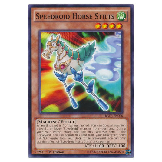 Yu-Gi-Oh! - Raging Tempest - Speedroid Horse Stilts (Common) RATE-EN006
