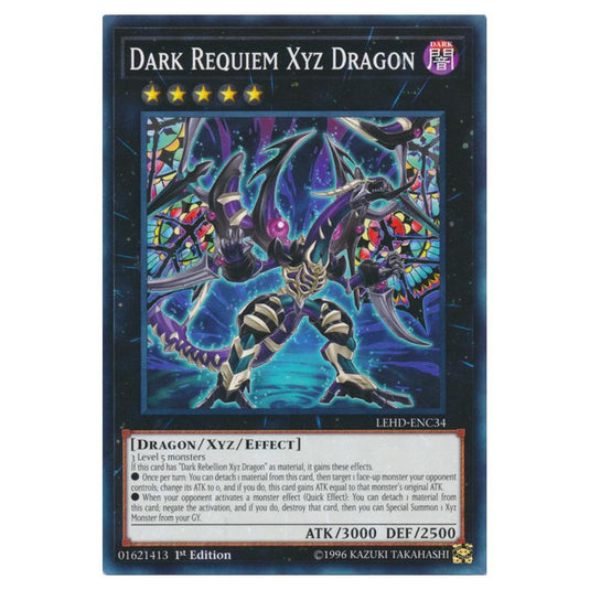 Yu-Gi-Oh! - Legendary Hero Decks - Dark Requiem Xyz Dragon (Common) LEHD-ENC34