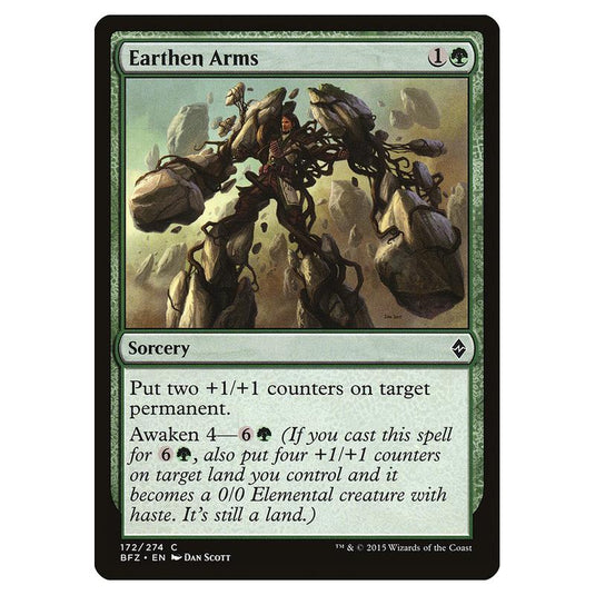Magic The Gathering - Battle For Zendikar - Earthen Arms - 172/274 (Foil)