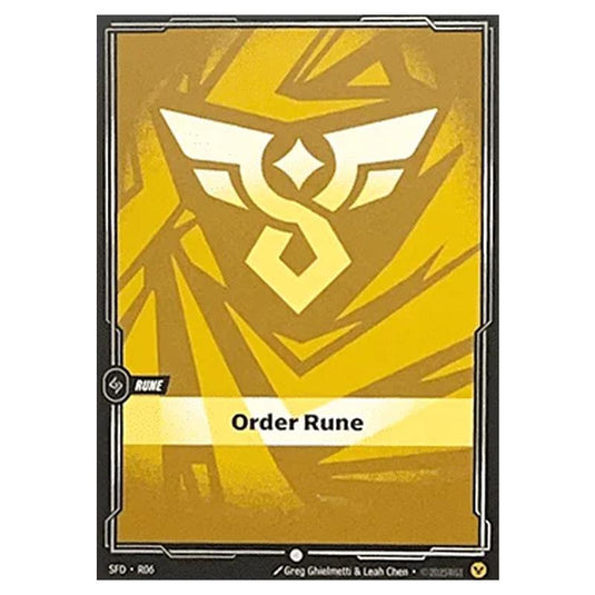 Riftbound: League of Legends TCG - Spiritforged - Order Rune - R06/221