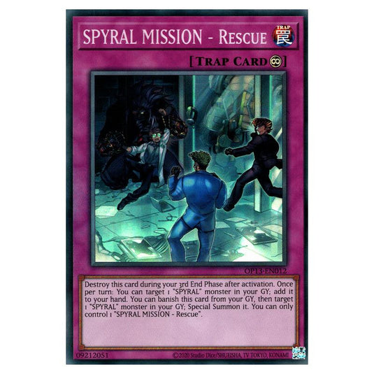 Yu-Gi-Oh! - OTS Tournament Pack 13 - SPYRAL MISSION - Rescue (Super Rare) OP13-EN012