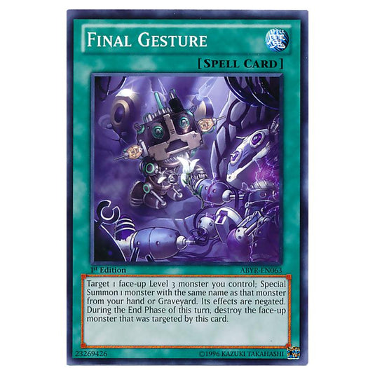 Yu-Gi-Oh! - Abyss Rising - Final Gesture (Common) ABYR-EN063