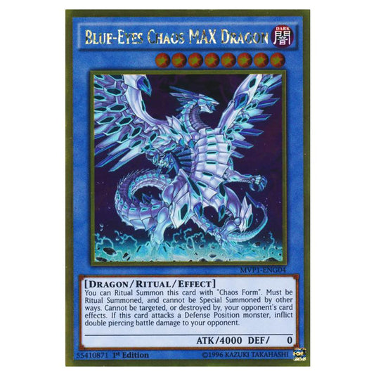 Yu-Gi-Oh! - Yu-Gi-Oh! The Dark Side of Dimensions Movie Pack - Gold Edition - Blue-Eyes Chaos MAX Dragon (Gold Rare) MVP1-ENG04