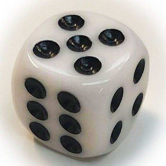 Blackfire Dice - Assorted D6 Dice 16mm White
