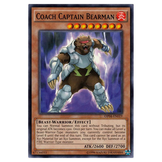 Yu-Gi-Oh! - OTS Tournament Pack 4 - Coach Captain Bearman (Common) OP04-EN019