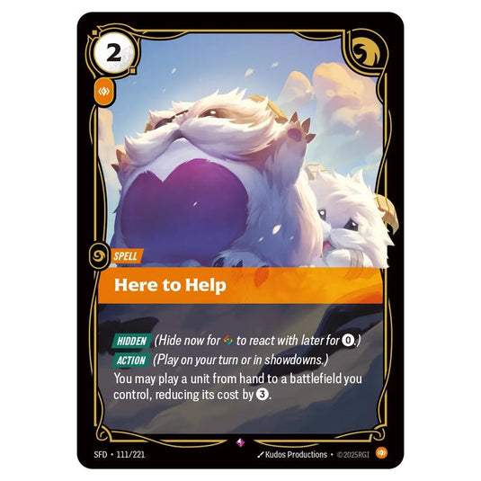 Riftbound: League of Legends TCG - Spiritforged - Here to Help - 111/221