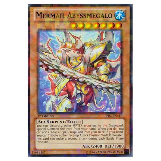 Yu-Gi-Oh! - Battle Pack 2 - War of the Giants - Mermail Abyssmegalo (Mosaic Rare) BP02-EN117