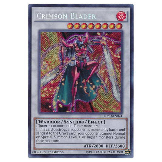 Yu-Gi-Oh! - Legendary Collection 5D's Mega Pack - Crimson Blader (Secret Rare) LC5D-EN074