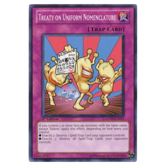 Yu-Gi-Oh! - Generation Force - Treaty on Uniform Nomenclature (Common) GENF-EN073