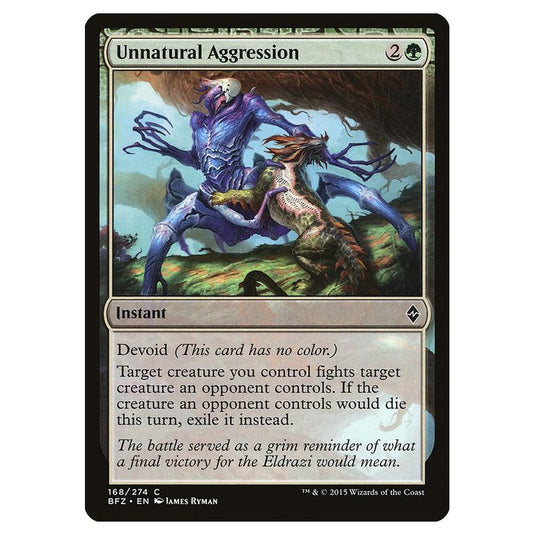 Magic The Gathering - Battle For Zendikar - Unnatural Aggression - 168/274