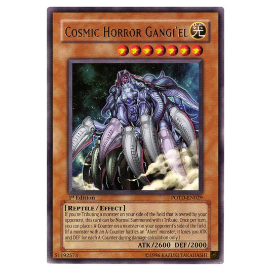 Yu-Gi-Oh! - Power of the Duelist - Cosmic Horror Gangi'el (Rare) POTD-EN029