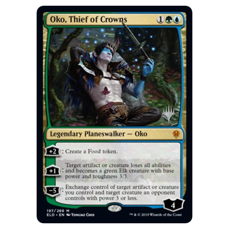 Magic The Gathering - Throne of Eldraine Promos - Oko, Thief of Crowns Magic The Gathering - Throne of Eldraine Promos - Oko, Thief of Crowns