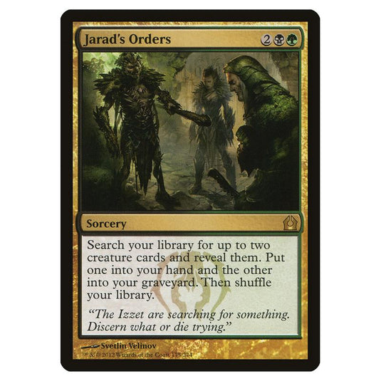 Magic the Gathering - Return to Ravnica - Jarad\\'s Orders - 175/274