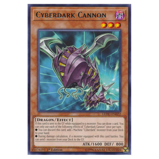 Yu-Gi-Oh! - Legendary Duelists - Cyberdark Cannon (Rare) LEDU-EN022