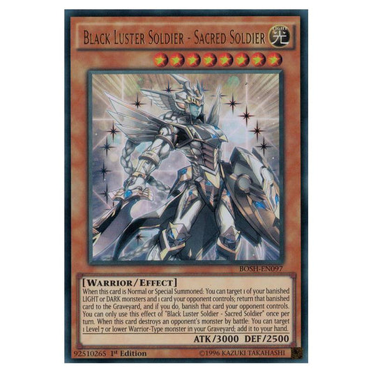 Yu-Gi-Oh! - Breakers of Shadow - Black Luster Soldier - Sacred Soldier (Ultra Rare) BOSH-EN097