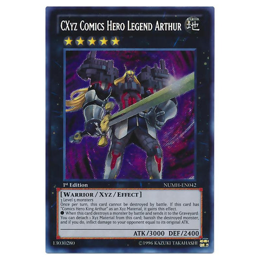 Yu-Gi-Oh! - Number Hunters - CXyz Comics Hero Legend Arthur (Secret Rare) NUMH-EN042