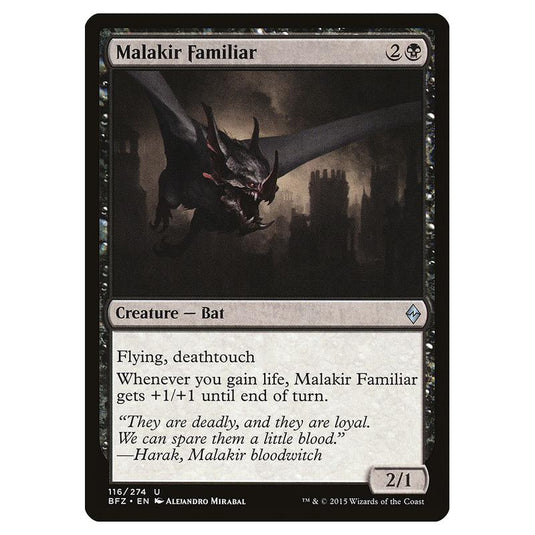 Magic The Gathering - Battle For Zendikar - Malakir Familiar - 116/274