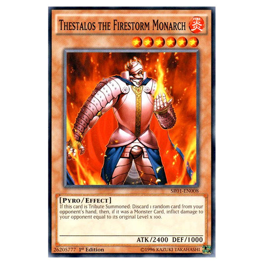 Yu-Gi-Oh! - Emperor of Darkness Structure Deck - Thestalos the Firestorm Monarch (Common) SR01-EN008