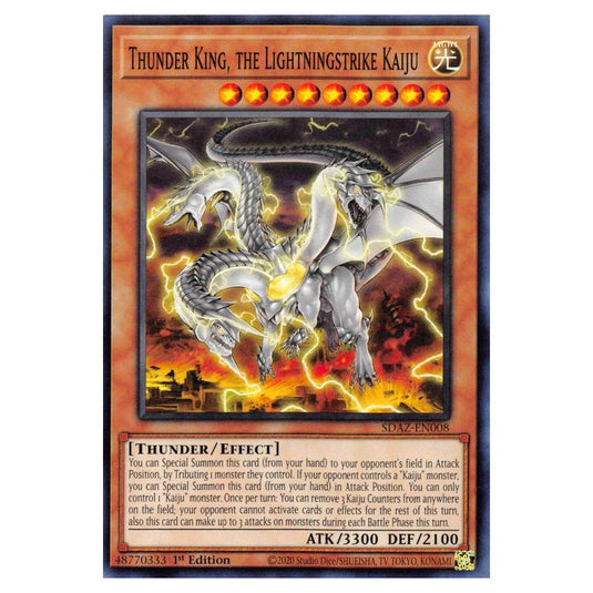 Yu-Gi-Oh! - Structure Deck - Albaz Strike - Thunder King, the Lightningstrike Kaiju (Common) SDAZ-EN008