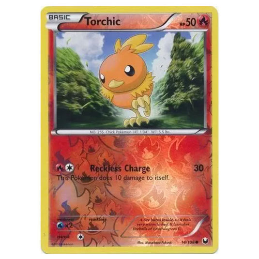 Pokemon - Black & White - Dark Explorers - (Reverse Holo) Torchic - 14/108