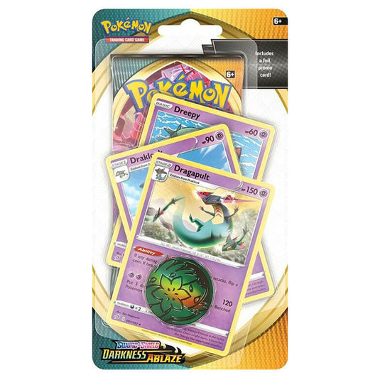 Pokemon - Sword & Shield - Darkness Ablaze - Premium Checklane Blister - Dragapult