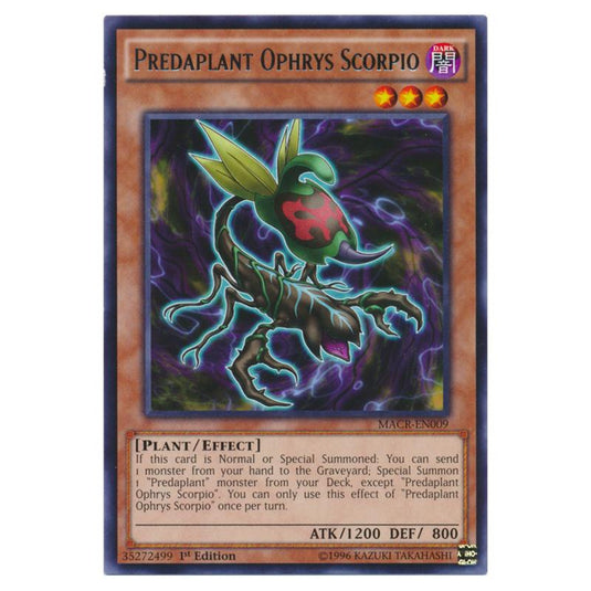 Yu-Gi-Oh! - Maximum Crisis - Predaplant Ophrys Scorpio (Rare) MACR-EN009