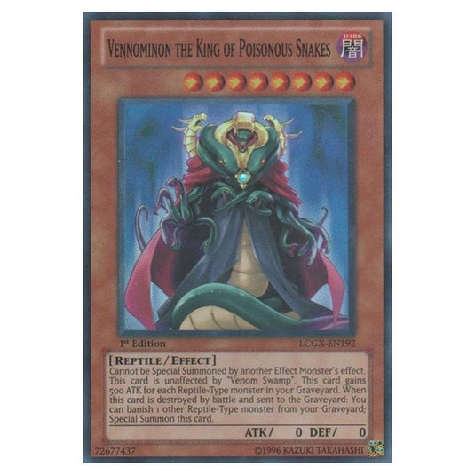 Yu-Gi-Oh! - Legendary Collection 2 - The Duel Academy Years Mega Pack - Vennominon the King of Poisonous Snakes (Super Rare) LCGX-EN192