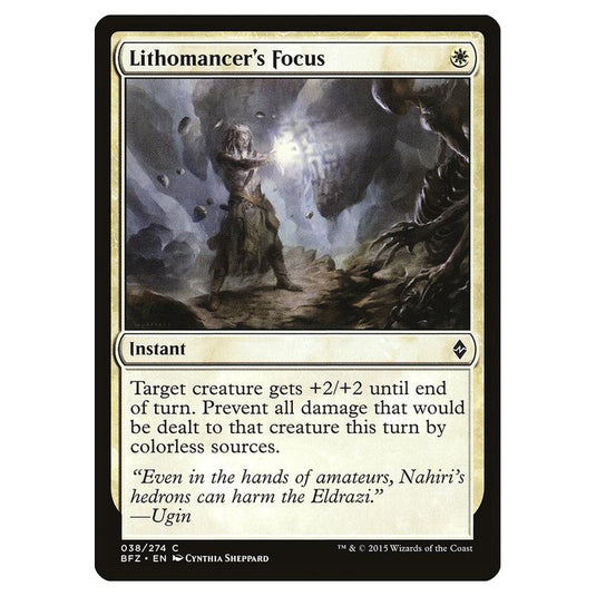 Magic The Gathering - Battle For Zendikar - Lithomancer's Focus - 38/274 (Foil)
