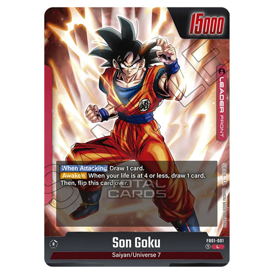 Dragon Ball Super - Fusion World - FB01 - Awakened Pulse - Son Goku (Leader) - FB01-001