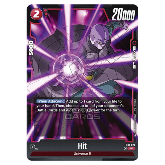 Dragon Ball Super - Fusion World - FB01 - Awakened Pulse - Hit (Super Rare) - FB01-021 Dragon Ball Super - Fusion World - FB01 - Awakened Pulse - Hit (Super Rare) - FB01-021