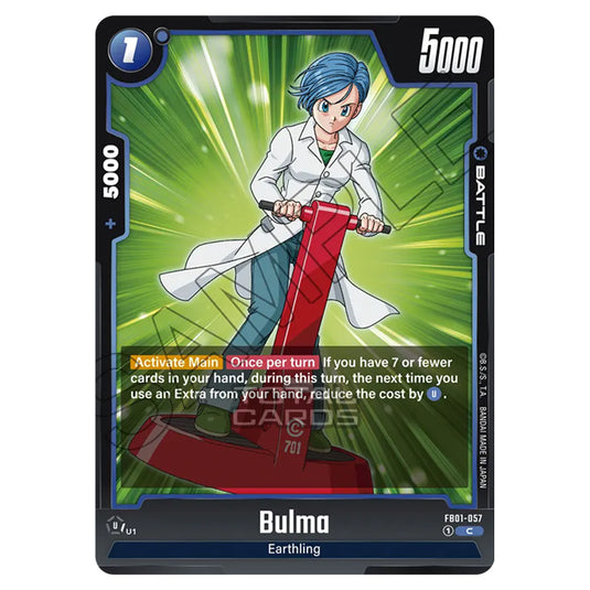 Dragon Ball Super - Fusion World - FB01 - Awakened Pulse - Bulma (Common) - FB01-057