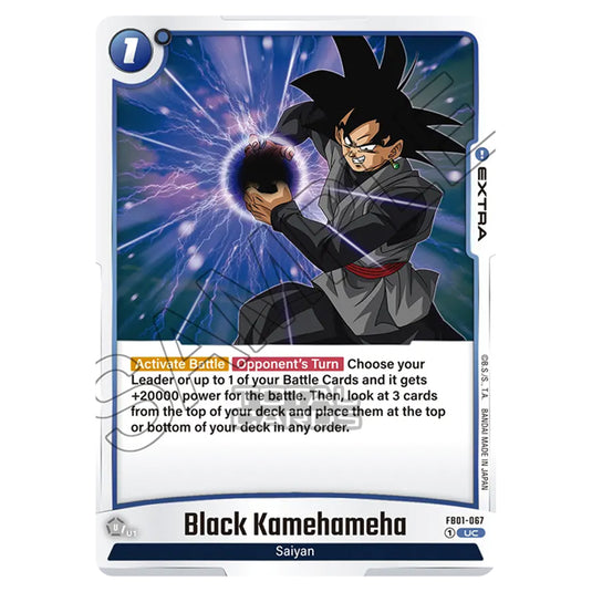 Dragon Ball Super - Fusion World - FB01 - Awakened Pulse - Black Kamehameha (Uncommon) - FB01-067