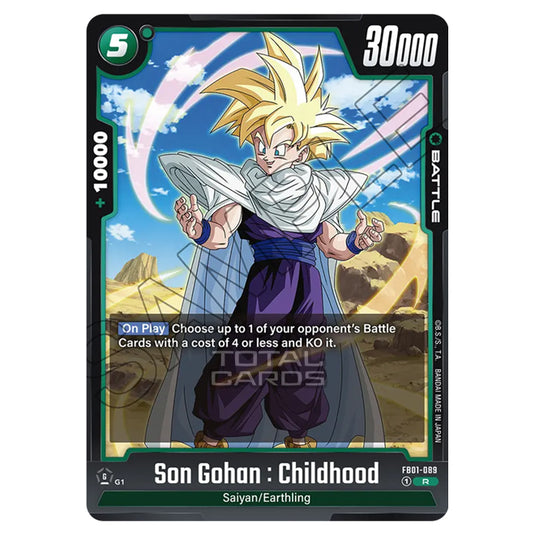 Dragon Ball Super - Fusion World - FB01 - Awakened Pulse - Son Gohan : Childhood (Rare) - FB01-089