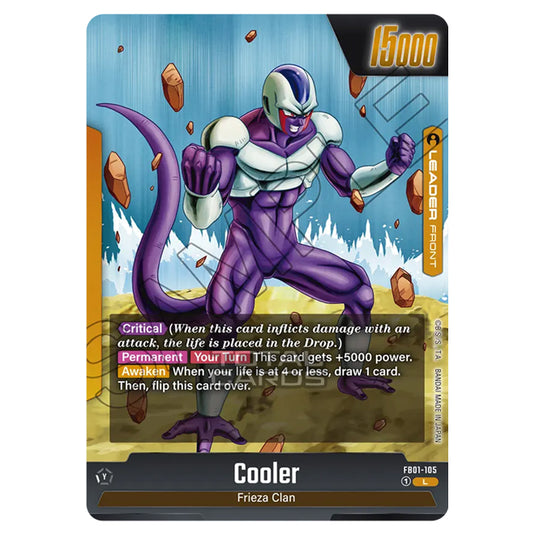 Dragon Ball Super - Fusion World - FB01 - Awakened Pulse - Cooler (Leader) - FB01-105