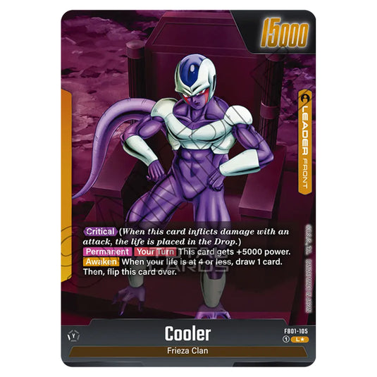 Dragon Ball Super - Fusion World - FB01 - Awakened Pulse - Cooler (Leader) - FB01-105a