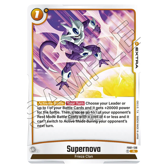 Dragon Ball Super - Fusion World - FB01 - Awakened Pulse - Supernova (Rare) - FB01-136