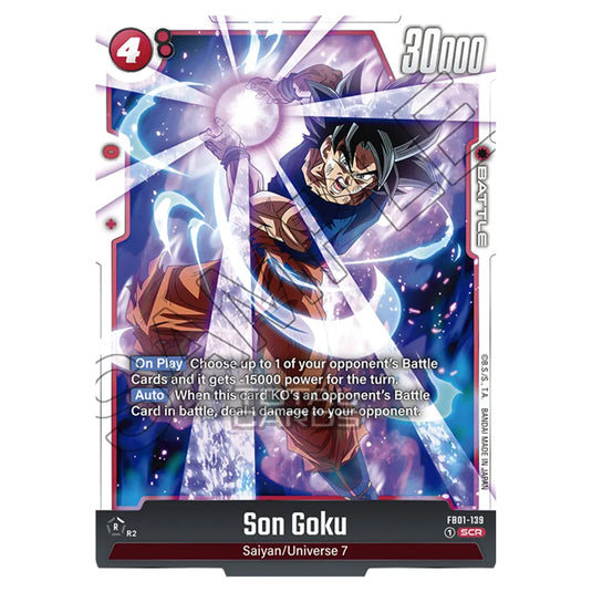 Dragon Ball Super - Fusion World - FB01 - Awakened Pulse - Son Goku (Secret Rare) - FB01-139