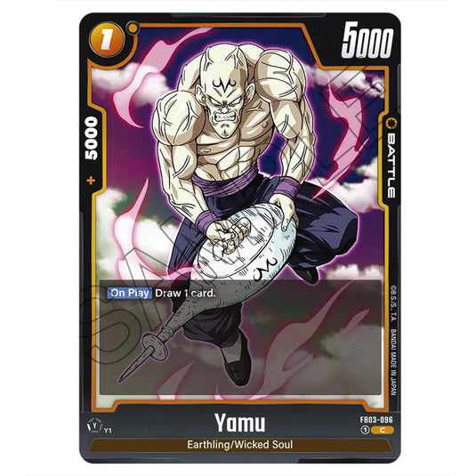 Yamu FB03-096 card from the Dragon Ball Super Card Game Fusion World set FB03 - Raging Roar