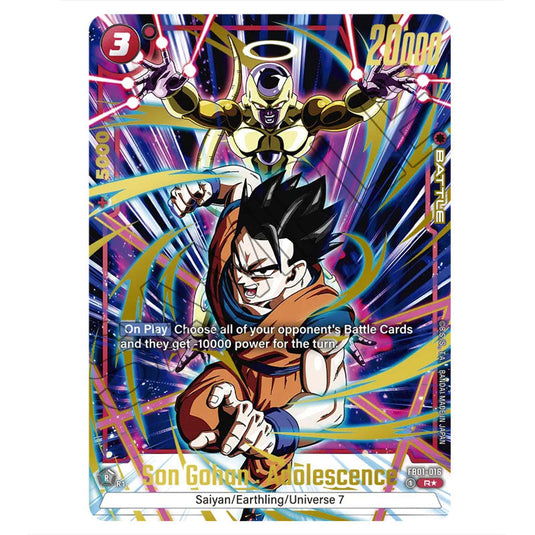 Son Gohan : Adolescence FB01-016(FB03) card from the Dragon Ball Super Card Game Fusion World set FB03 - Raging Roar