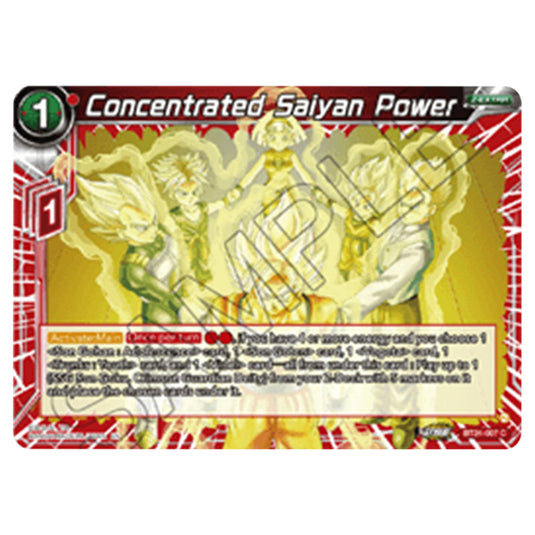 Dragon Ball Super - B24 - Beyond Generations - Concentrated Saiyan Power - BT24-007