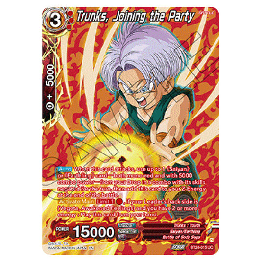 Dragon Ball Super - B24 - Beyond Generations - Trunks, Joining the Party - BT24-015-SPR