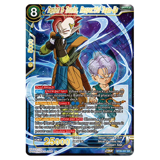 Dragon Ball Super - B24 - Beyond Generations - Tapion & Trunks, Respectful Team-Up - BT24-037