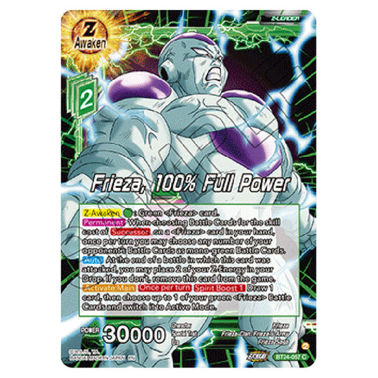 Dragon Ball Super - B24 - Beyond Generations - Frieza, 100% Full Power - BT24-057
