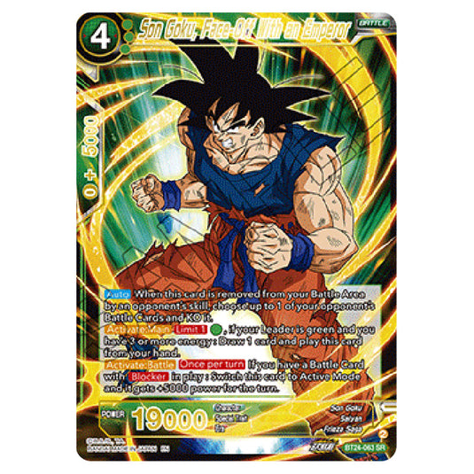 Dragon Ball Super - B24 - Beyond Generations - Son Goku, Face-Off With an Emperor - BT24-063