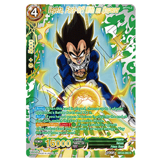 Dragon Ball Super - B24 - Beyond Generations - Vegeta, Face-Off With an Emperor - BT24-065-SPR02