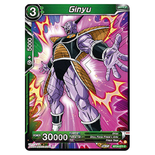 Dragon Ball Super - B24 - Beyond Generations - Ginyu - BT24-071