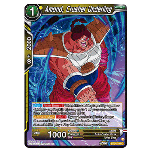 Dragon Ball Super - B24 - Beyond Generations - Amond, Crusher Underling - BT24-100