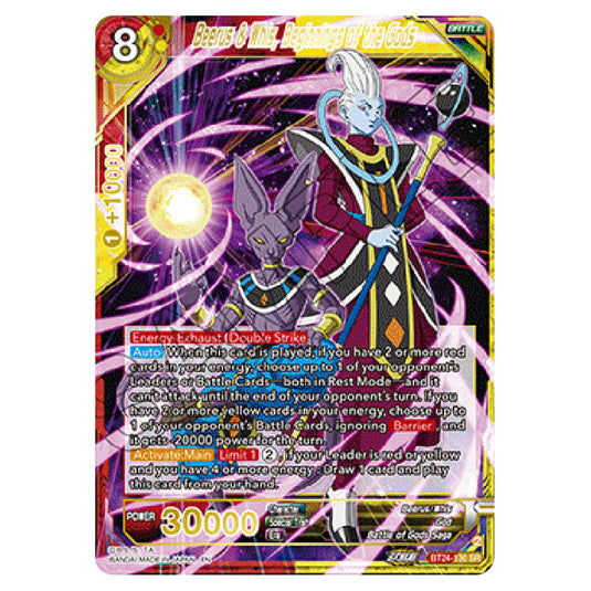 Dragon Ball Super - B24 - Beyond Generations - Beerus & Whis, Beginnings of the Gods - BT24-130